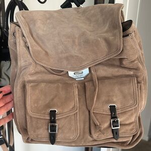 rag & bone Tan Suede Women's Backpack